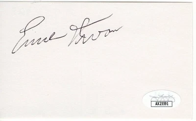 Ernie Irvan Signed Autographed Index Card NASCAR Legend JSA AX25591 - Image 1 of 2