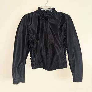 River Road Women’s Black Mesh Biker Motorcycle Jacket Size M - Picture 1 of 11