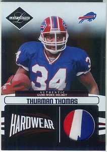 2006 Leaf Limited Hardwear Thurman Thomas  Authentic Game Worn Helmet 007 100 - Picture 1 of 2