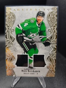 2025-26 Artifacts Miro Heiskanen Dual Game Worn Jersey Gold /299 #17 - Picture 1 of 2