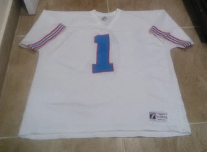 Vintage 90s Men's Logo 7 x Houston Oilers Jersey #1 Blank Warren Moon White XL - Bild 1 von 9