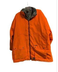 Kamotek Reversible Coat Camo Cargo Hunting Jacket in Full Zip up/Snap Closer - Picture 1 of 10