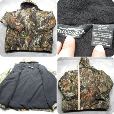 Winchester Jacket Mens XL Green Camo Fleece Lined Insulated Waterproof Hunting - Image 1 of 4