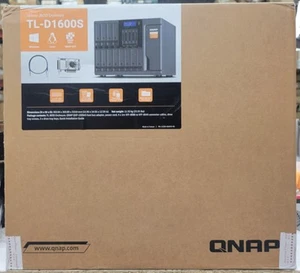 QNAP TL-D1600S 16 Bay SATA 6Gbps JBOD HDD Enclosure + QXP-1600eS Expansion card - Picture 1 of 6