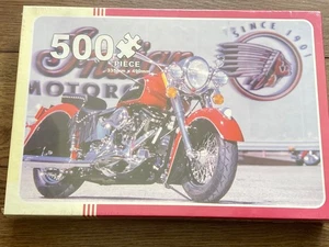 Indian Chief Motorcycle / Motorbike Puzzle ~ 500 pieces * New - LIGHT BOX DAMAGE - Picture 1 of 8