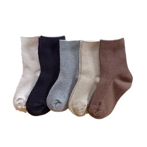 10 Paar Kinder Jungen Mädchen Baumwolle Schüler Mittelschlauch warme Crew-Socken - Bild 1 von 4