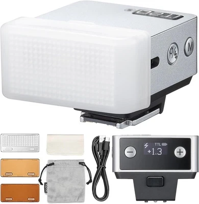 iT20-F Mini TTL Flash für Fujifilm mit Diffusor - Tragbarer Taschenflash Silber - Bild 1 von 4