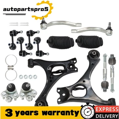 For Honda Civic 2006-2011 14pcs Lower Control Arms w Ball Joint Sway Bar Tie Rod - Image 1 of 4