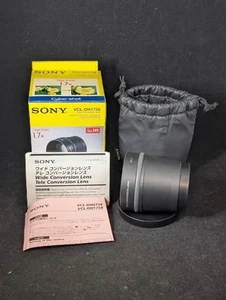 Lente de conversión tele Sony VCL-DH1758 para cámara digital DSCH1 - negra - Imagen 1 de 8