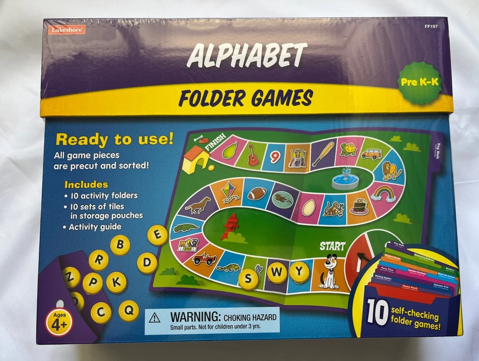 Lakeshore ALPHABET Folder Games Pre K-K