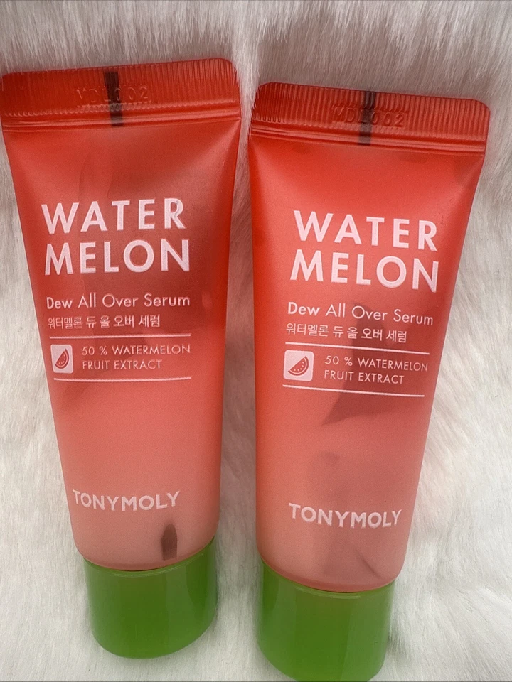 2 Pc - TONYMOLY Watermelon Dew All Over Serum 15ml Each - Travel Size - New - Image 1 of 2