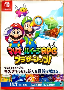 Mario & Luigi: Brothership RPG RARE Switch 51.5 x 73cm Japanese Promo Poster #1 - Picture 1 of 1
