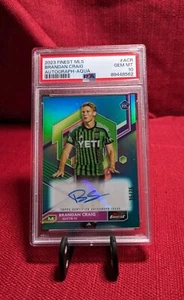 Brandan Craig Rookie 2023 Topps Finest MLS Auto Aqua/75 PSA 10 RC  - Imagen 1 de 3