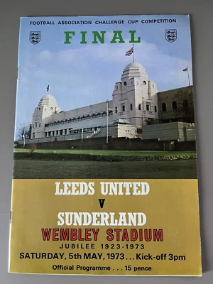 1973 Fa Cup Final - Leeds United vs Sunderland - Excellent Condition - Image 1 of 3