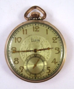 Vintage ELGIN 15J 12S Model 3 Grade 315 POCKET WATCH 10K RGP WORKING - Picture 1 of 13