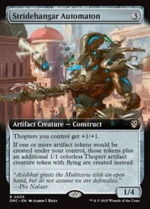 MTG - (Extended Art) STRIDEHANGAR AUTOMATON - Aetherdrift Commander (R) - Foto 1 di 1