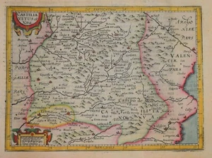 SPANIEN - KASTILIEN - CASTILIA VETUS ET NOVA. FÜR MERCATOR'S ATLAS MINOR, 1632. - Bild 1 von 1