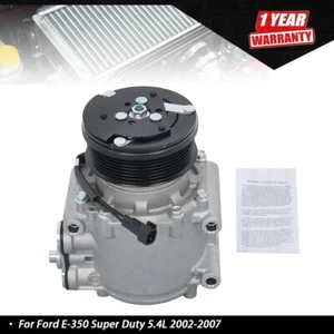 Compresor de aire acondicionado para Ford E-150 E-250 E-350 E-450 E-550 2001-2007 CO 2486AC - Imagen 1 de 9