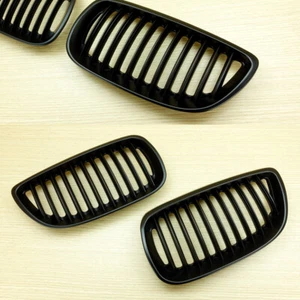 New Performance Type BMW E92 E93 M3 3-Series 2DR Matte Black Front Grille Grills - Picture 1 of 4