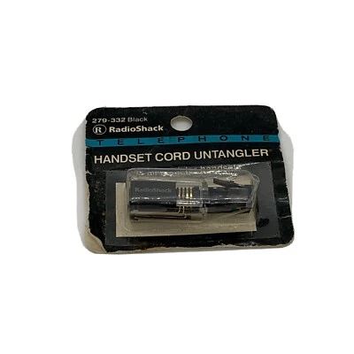 RadioShack 279-332 Telephone Handset Cord Untangler - Black - Image 1 of 3