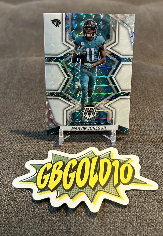 2022 Panini Mosaic Football Marvin Jones Jr White Mosaic /25 #92  - Image 1 of 3