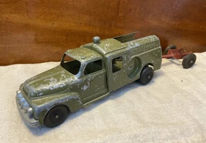 Vintage 1950’s Hubley 9” Diecast Ford Telephone Repair Truck W/Trailer - Restore - Picture 1 of 11