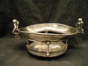 Reed & Barton Footed Oval Centerpiece 2040 Silver Plate Hollowware Vintage - Picture 1 of 12