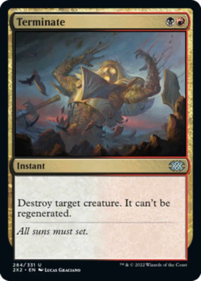 x1 Terminate - Double Masters 2022 - NM - MTG - Image 1 of 1