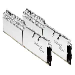 64GB G.Skill DDR4 Trident Z Royal Silver 3600Mhz CL16 1.45V Dual Kit (2x32GB) - Picture 1 of 5