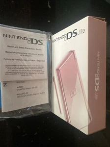 Nintendo DS Lite Pink Coral Console Box and Manual ONLY - Picture 1 of 4