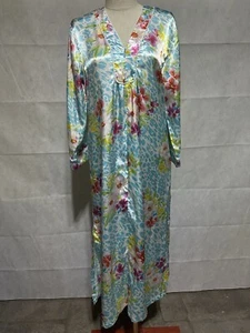 VTG Oscar De La Renta Pink Label Small Zip Front Night Gown Floral Leopard NWOT - Picture 1 of 6