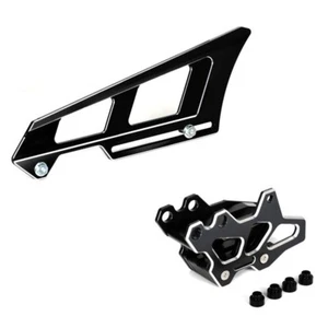 3D Engrave Black Rear Chain Guard Guide Case Saver Set For Suzuki DRZ400 S/E/SM - Picture 1 of 20