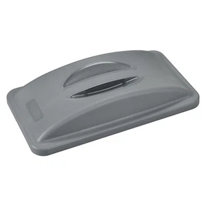 Solid Recycling Lid w/Handle for Slim Trash Can Gray - Picture 1 of 4