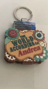 NEW - ANDREA Name Key Chain - World According to Andrea  - Picture 1 of 3