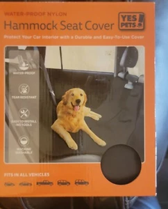 YES PETS Hammock Gray Oxford Nylon Waterproof Bench Style Car Seat Cover NIB - Picture 1 of 3