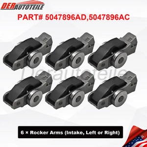 6 PACK For 2016-2023 DODGE JEEP CHRYSLER 3.6L INTAKE VALVE ROCKER ARMS 5047896AD - Picture 1 of 13