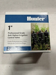 Hunter PGV-101-ASV 1” PGV Electric Ant-Siphon Female Threaded Irrigation Valve - Picture 1 of 5