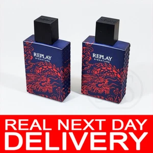 2 x REPLAY SIGNATURE RED DRAGON Eau de Toilette 100ml - Bild 1 von 6