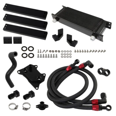 AN10 13 Rows Oil Cooler Kit for VW Golf R GTI MK7 EA888 2.0L Turbo 2012-2019 - Image 1 of 4