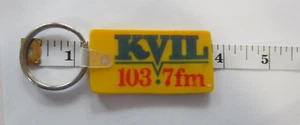 KVIL 103.7 FM Vintage Radio Station Key Chain Dallas, TX DFW Metroplex Keychain - Picture 1 of 8