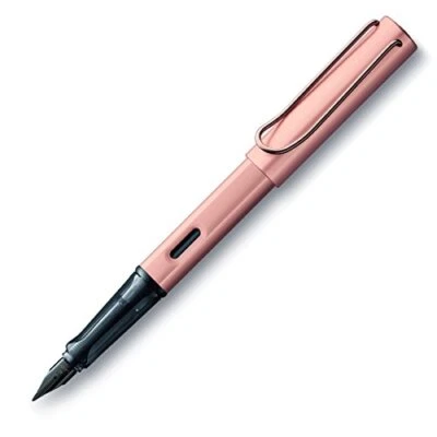 Pluma Estilográfica Lamy LX Oro Rosa Ligera Aluminio Barril Negro L76F Foto 1 de 4
