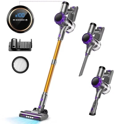 Purple Cordless Vaccum Cleaner With Touch Screen, 28Kpa, 55 minutes autonomy  - Image 1 of 4