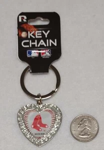 Boston Red Sox MLB licensed heart-shaped  keychain - Picture 1 of 2