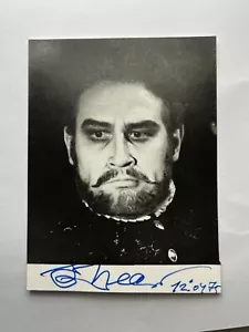 Autografo YEVGENY NESTERENKO (†2021)-Basso RUSSIA-Teatro Bolshoi-firmato 1975 - Foto 1 di 2