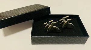 GEMELLI WOODCOCK ARGENTO PELTRO CONFEZIONE REGALO MATRIMONI COMPLEANNO NATALE UCCELLINI - Foto 1 di 4