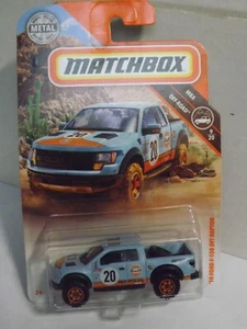 2018 Matchbox "Gulf" '10 Ford F-150 Raptor 9/20 MBX Off Road - Picture 1 of 3