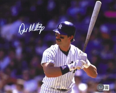 New York Yankees Don Mattingly At The Plate 8x10 - Image 1 of 3