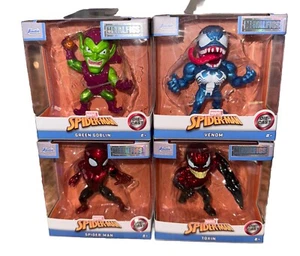 2025 Marvel MetalFigs Set 2.5" Spider-Man Figures Spider-man 2099, Venom, Goblin - Picture 1 of 11