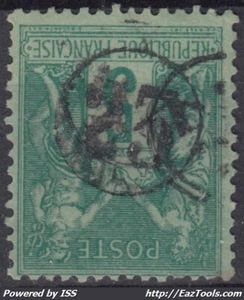 FRANCE CLASSIQUE : SAGE N° 75 OBLITERATION JOUR DE L'AN 23 DANS UN CERCLE - Picture 1 of 2