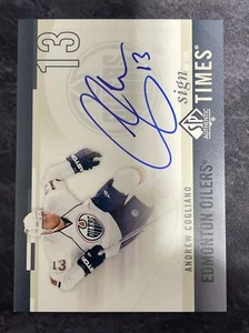 2010-11 SP Authentic Sign Of The Times SOT-AC Andrew Cogliano Edmonton Oilers - Picture 1 of 2